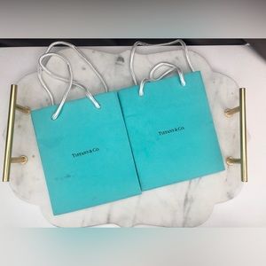 Tiffany & Co. Small Shopping Bags w/ Original Ribbons